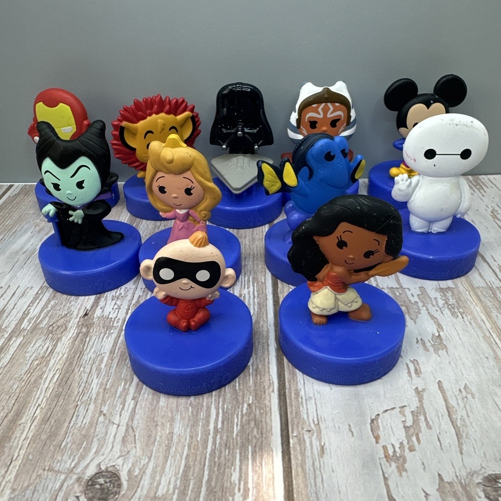 Lot‎ of 11 - Disneyland 70th Anniversary McDonalds Happy Meal Toys Figures 2025